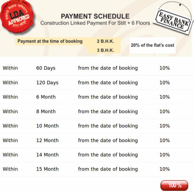 Images for Payment Plan of Aarohan Crystel Link Apartment