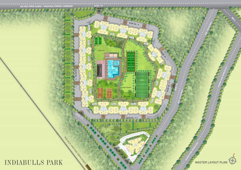  park Images for Site Plan of Indiabulls Park