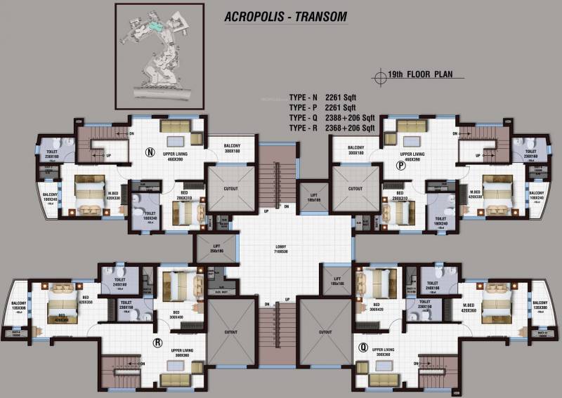  acropolis Images for Cluster Plan of Landmark Acropolis