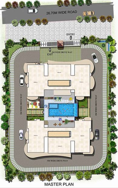  parimala-skyview Images for Master Plan of Vishnu Parimala SkyView