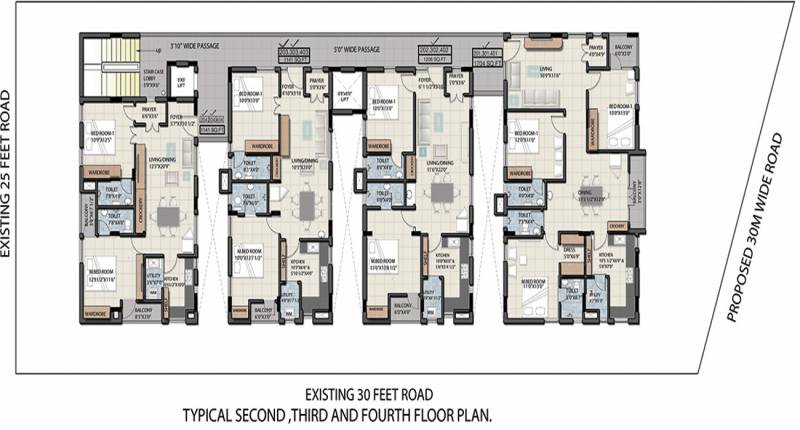 Images for Cluster Plan of Anuteja Thullimallis Emerald Plaza