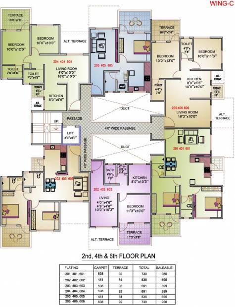  kk-anjelica Wing C Cluster Plan For 2nd, 4th & 6th Floor