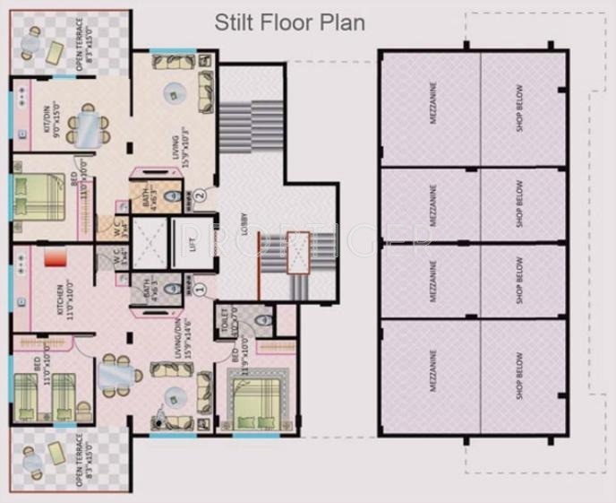 Images for Cluster Plan of Ravindra Vakratunda Height