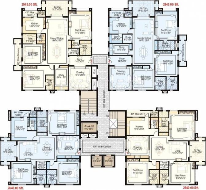 Images for Cluster Plan of Sri Fortune Towers