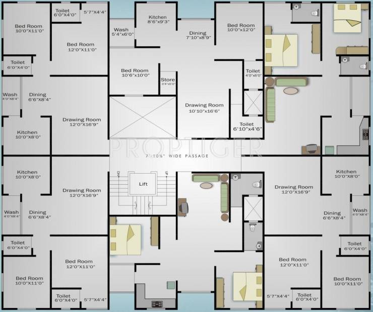  colonials Images for Cluster Plan of Takshashila Colonials