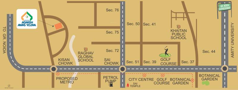 Images for Location Plan of Amrapali Adarsh Awas Yojna