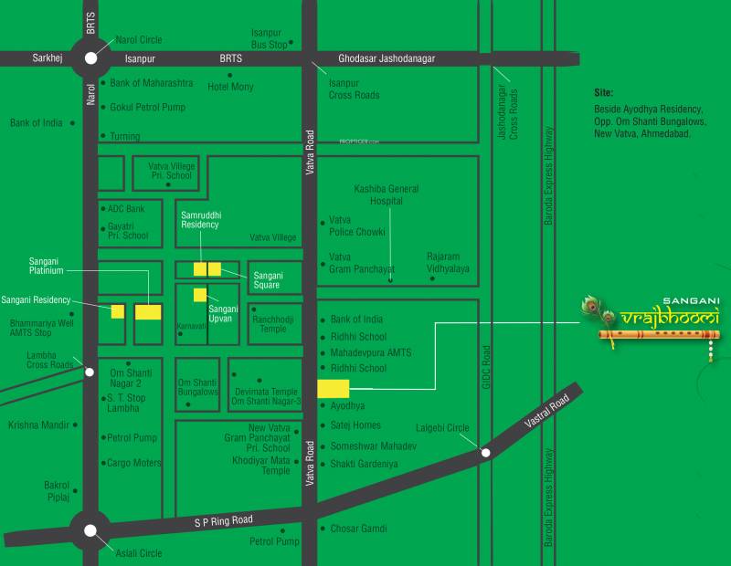  vrajbhoomi Images for Location Plan of Sangani Vrajbhoomi