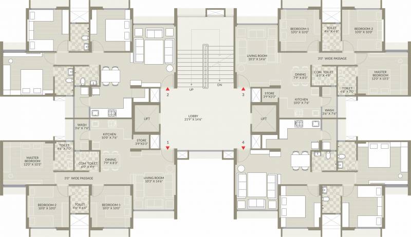  maher-homes Images for Cluster Plan of Vishwanath Maher Homes