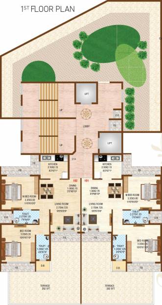  krishna-sarang-galaxy Krishna Sarang Galaxy Cluster Plan for 1st Floor