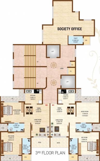  krishna-sarang-galaxy Krishna Sarang Galaxy Cluster Plan for 3rd Floor