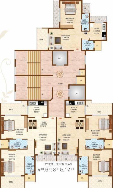 krishna-sarang-galaxy Krishna Sarang Galaxy Cluster Plan for 4th,6th,8th & 10th Floor