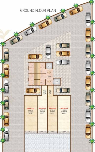  krishna-sarang-galaxy Krishna Sarang Galaxy Cluster Plan for ground Floor
