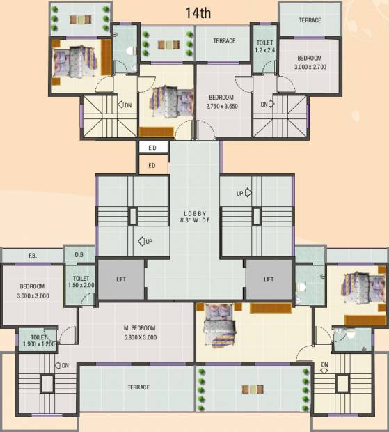  pride Images for Cluster Plan of Manzil Group Builders and Developers Pride