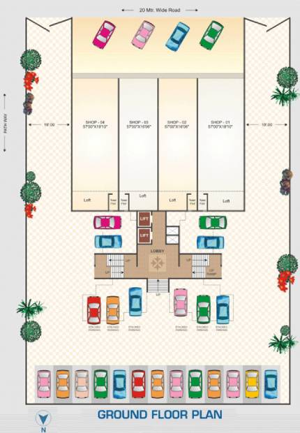  crystal-tower Crystal Tower Cluster Plan for Ground Floor