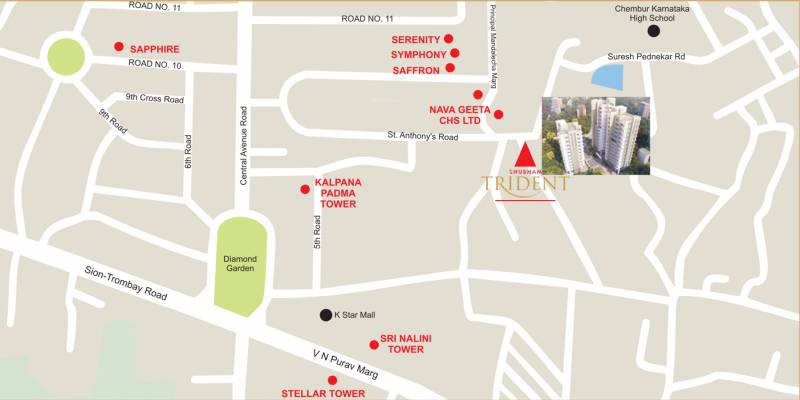  trident-sundew-sunrise-and-sunglow Images for Location Plan of Shubham Trident Sundew Sunrise And Sunglow