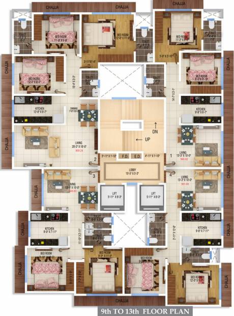  bhavya-heights Images for Cluster Plan of Westin Bhavya Heights