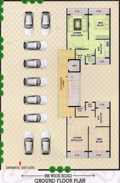 Images for Cluster Plan of Space Matoshree