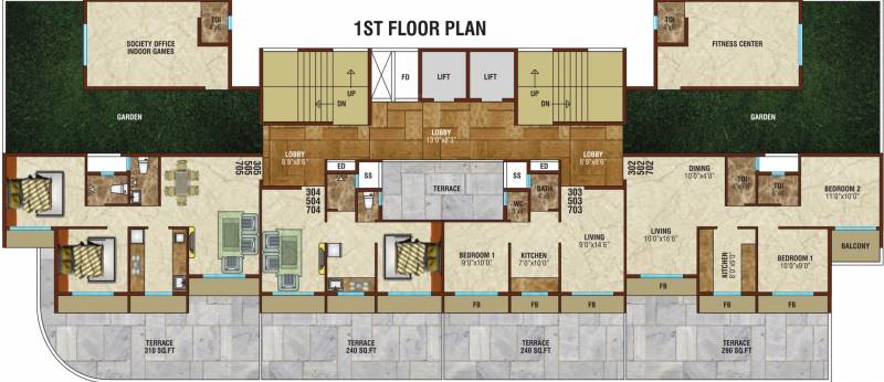 Images for Cluster Plan of Balaji Construction Balaji Sparsh