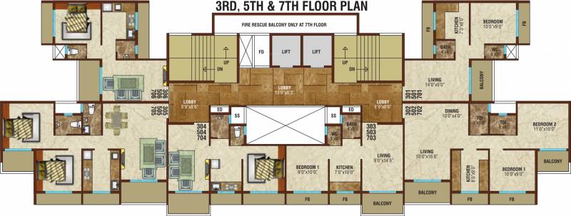 Images for Cluster Plan of Balaji Construction Balaji Sparsh
