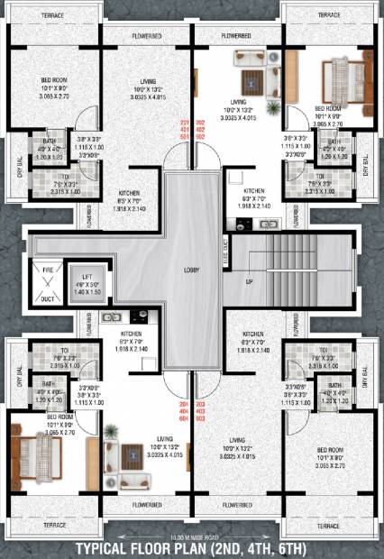  castel-arcade Castel Arcade Cluster Plan for 2nd, 4th and 6th Floor