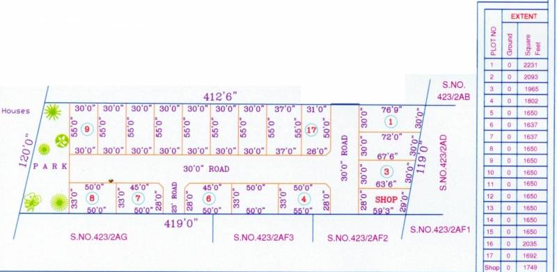Images for Layout Plan of Baskar Realtors Kunthanathar Nagar Extension III