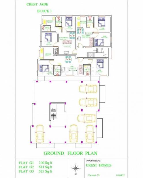 Images for Cluster Plan of Crest Homes Crest Jade I