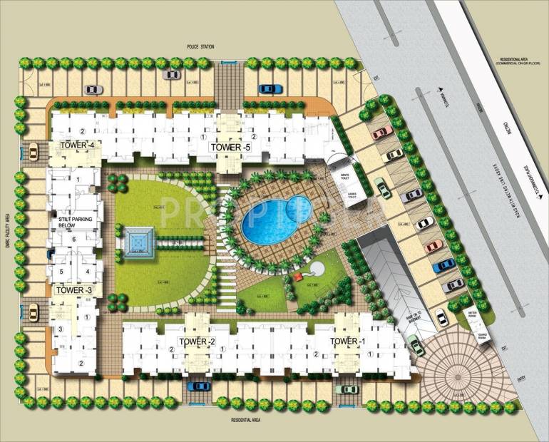  paramount Images for Site Plan of Parsvnath Paramount