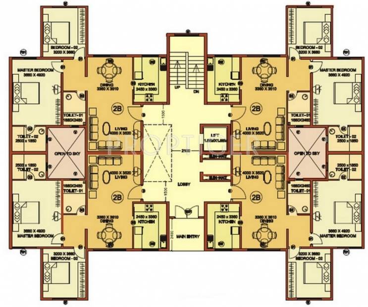  silicana TowerA Cluster Plan