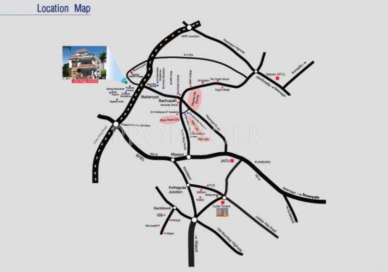 Images for Location Plan of Kondaveedu Lake Ridge Homes