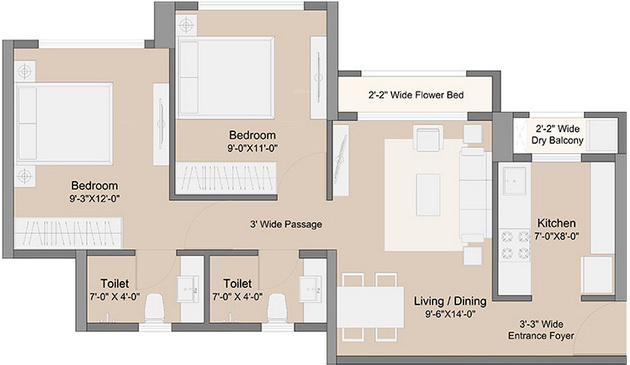 Floor Plan maxxworld 1 tivri naigaon east Floor Plan Floor Plan