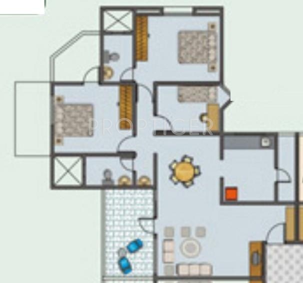 Sanjay Selenite (2BHK+2T (1,376 sq ft) + Study Room 1376 sq ft)