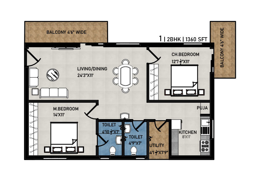 Floor Plan 4 blocks Floor Plan Floor Plan