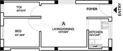Annai Atulya (1BHK+1T (274 sq ft) 274 sq ft)