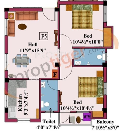 Rajus Lake View (2BHK+2T (792 sq ft) 792 sq ft) Rajus Lake View (2BHK+2T (792 sq ft) 792 sq ft)