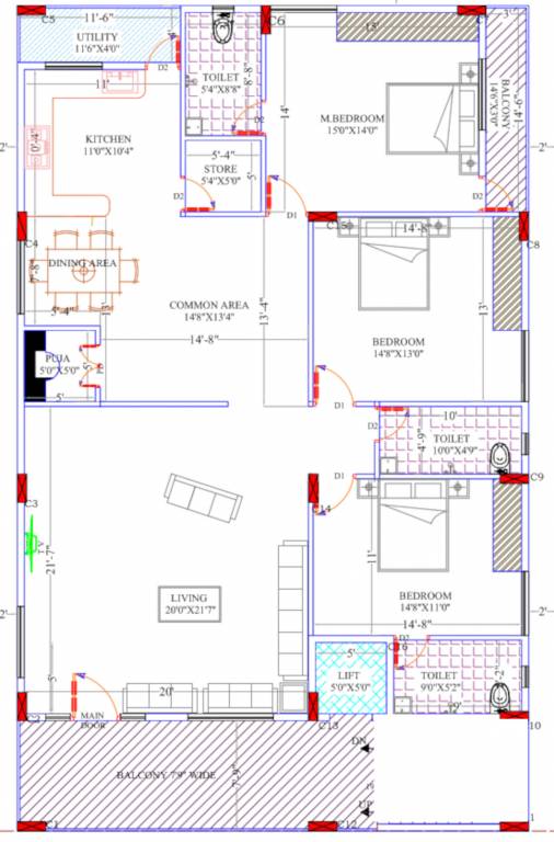 Floor Plan nandhi pinnacle Floor Plan Floor Plan
