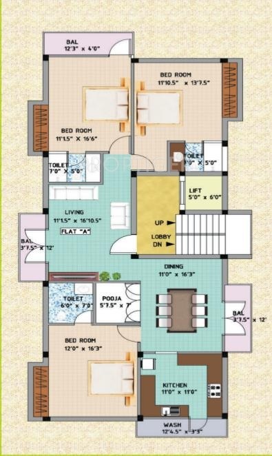 Swathi Sita (3BHK+3T (2,180 sq ft) Pooja Room 2180 sq ft) Swathi Sita (3BHK+3T (2,180 sq ft) Pooja Room 2180 sq ft)