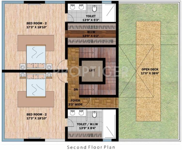 Influence Float Floor Plan (4BHK+4T + Servant Room)