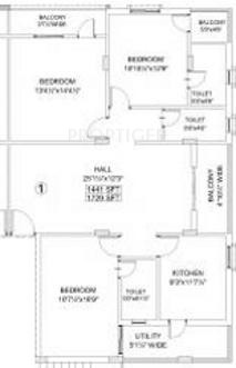Maphar Florence (3BHK+3T (1,729 sq ft) 1729 sq ft)
