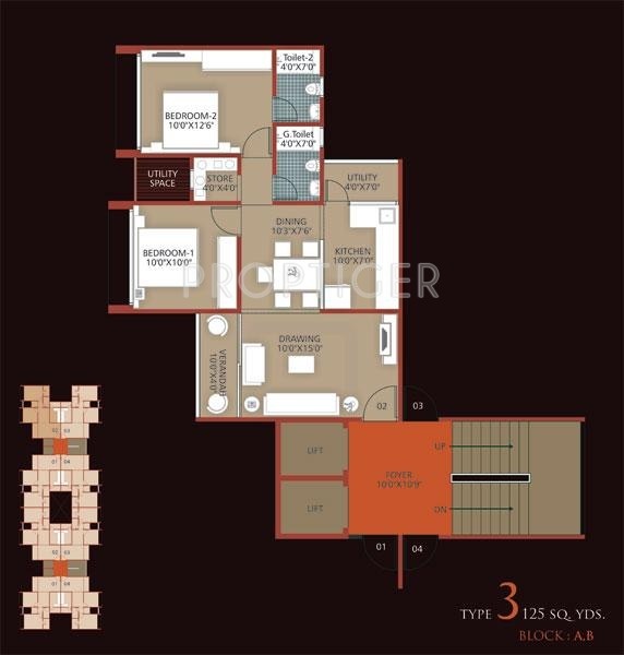 Dharmadev Swaminarayan Park 2 (2BHK+2T (1,125 sq ft) 1125 sq ft)