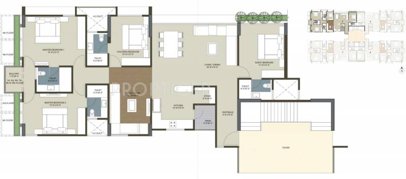 Deep Indraprasth 10 The Palm Court (4BHK+4T (2,650 sq ft) 2650 sq ft)