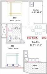 Laxmi Ganga Avenue (2BHK+2T (899 sq ft) 899 sq ft) Laxmi Ganga Avenue (2BHK+2T (899 sq ft) 899 sq ft)