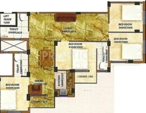 SD Rittika Apartment (4BHK+3T (1,608 sq ft) 1608 sq ft)
