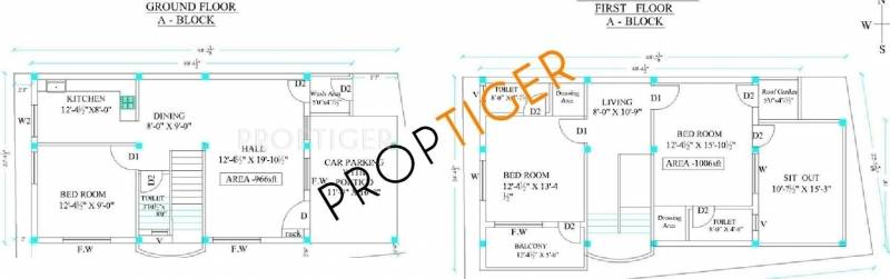 Gee Paramount (3BHK+3T (1,972 sq ft) 1972 sq ft)