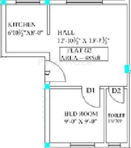 Gee Gee Ge Elite (1BHK+1T (485 sq ft) 485 sq ft)