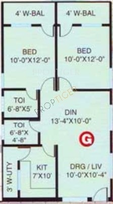 SMR SMR Vinay Estates (2BHK+2T (930 sq ft) 930 sq ft)