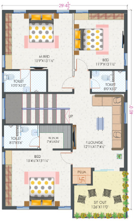 First Floor Plan slv laila green meadows Floor Plan First Floor Plan