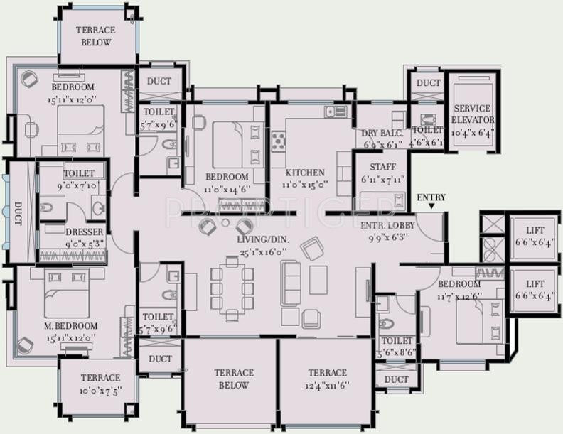 Kolte Patil 24K Glitterati (4BHK+4T (2,745 sq ft) 2745 sq ft)