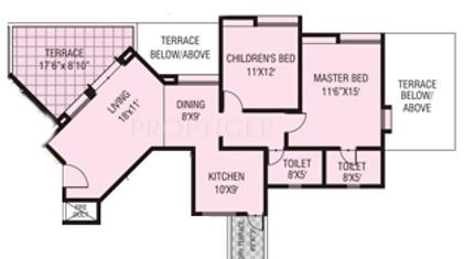 OM The Island (2BHK+2T (1,180 sq ft) 1180 sq ft)