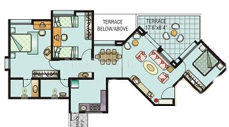OM The Island (3BHK+3T (1,300 sq ft) 1300 sq ft)