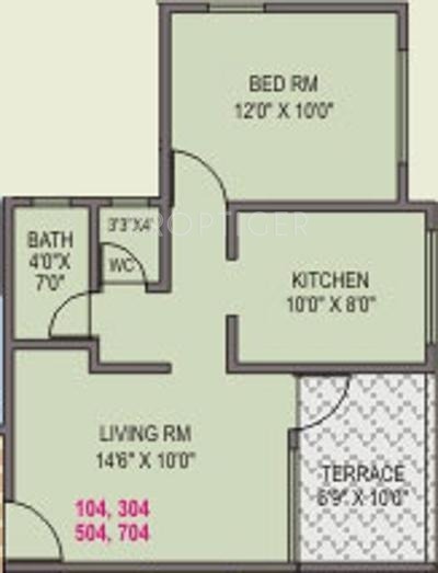 Dharmavat Sunder Samruddhi (1BHK+1T (591 sq ft) 591 sq ft)